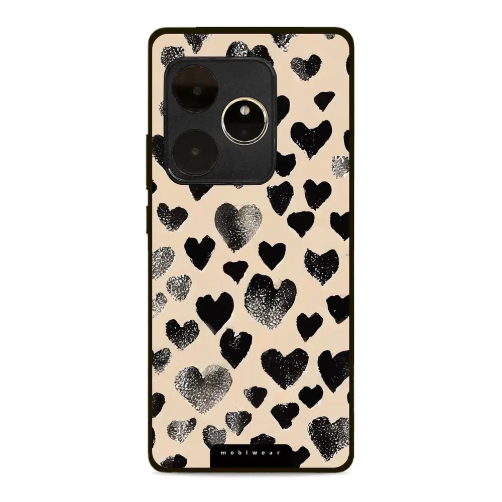 Etui ochronne do Realme GT 6, Mobiwear Glossy Case, beżowa miłość