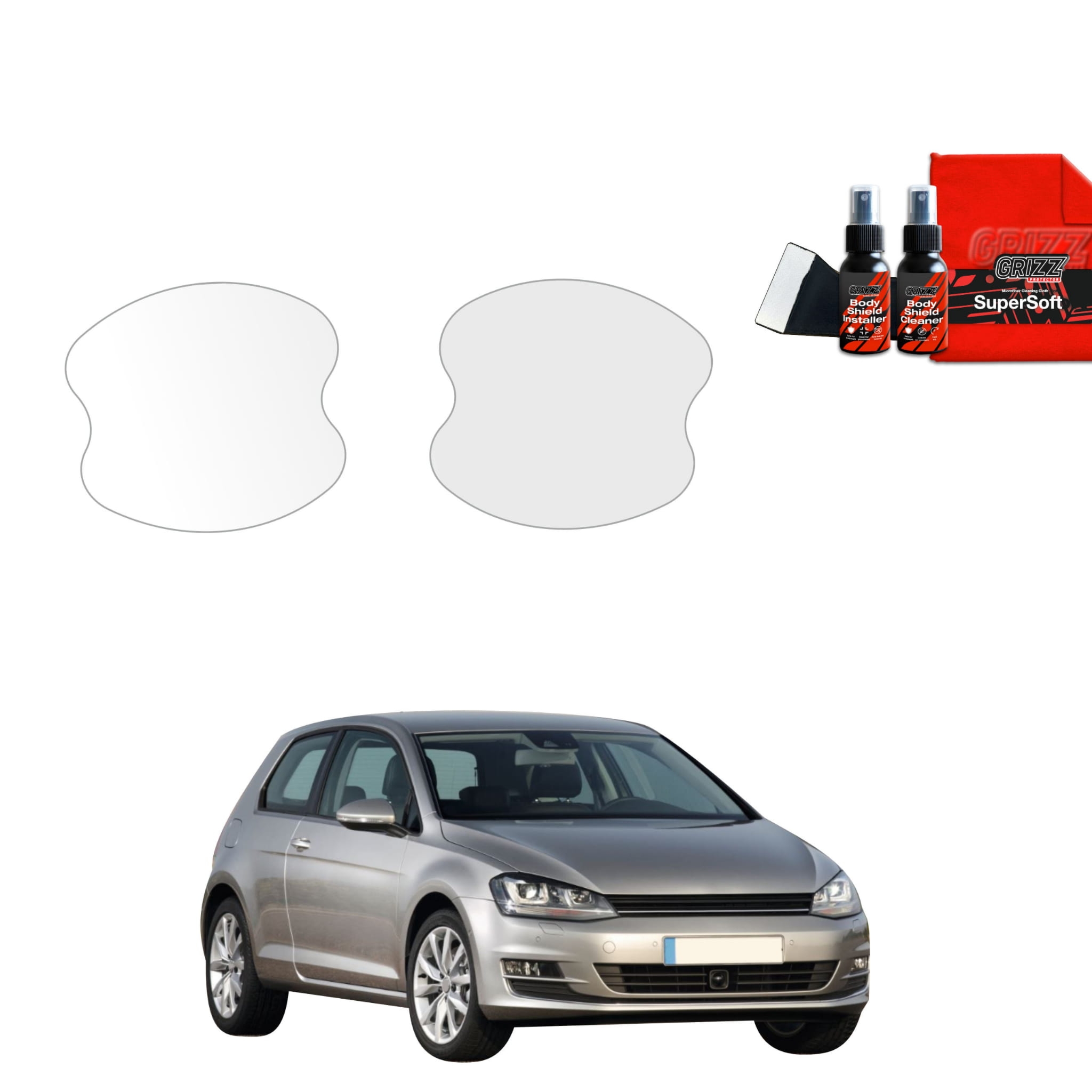 2w1 Folia ochronna pod klamki Grizz Protector do Volkswagen Golf 7 Hatchback 3D (2013-2020)
