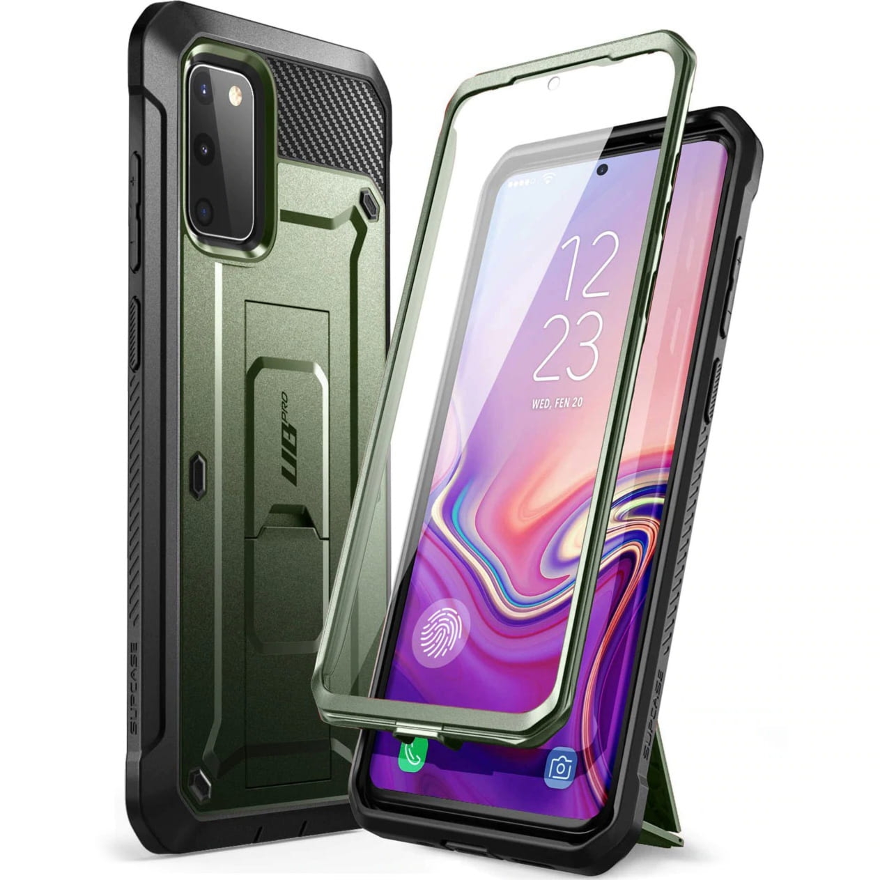 Etui Supcase UB Pro SP Galaxy S20 FE, zielone