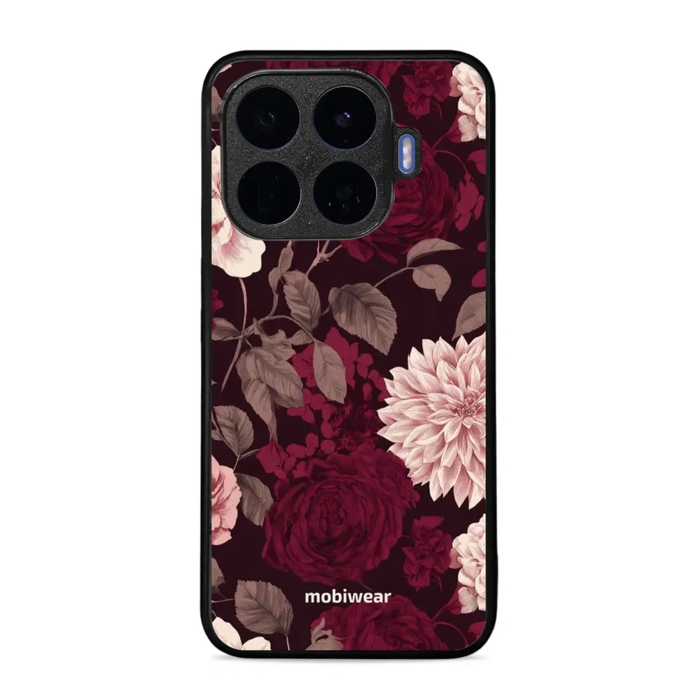 Etui ochronne do Xiaomi 17T, Mobiwear Glossy Case, wino i dalie