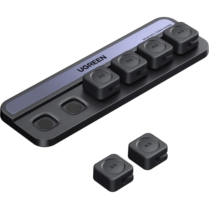 Organizer magnetyczny na kable, Ugreen LP987, czarny