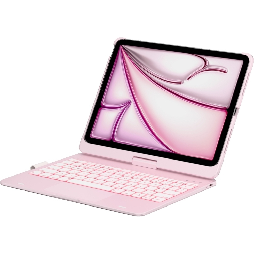 Etui z klawiaturą Bluetooth Typecase Flexbook Touch do iPad Air 11 (M4/M3/M2) / Pro 11  / iPad Air 10.9, jasnoróżowe