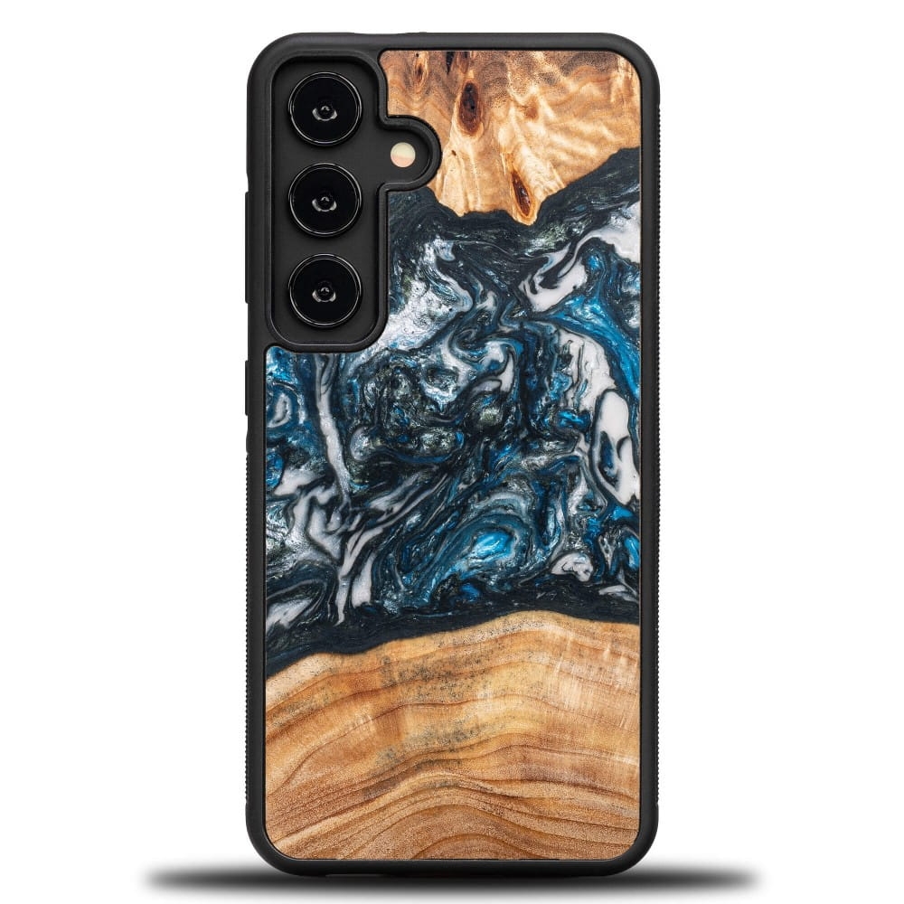 Image of Drewniane etui do Galaxy S25, Bewood Unique Planets Ziemia