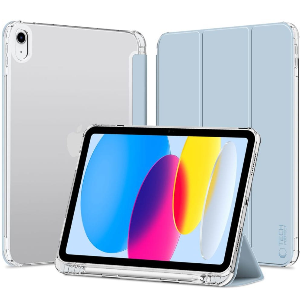 OUTLET: Etui do iPad 11 / 10 gen. 2025 / 2022, Tech-Protect SC Pen Hybrid, jasnoniebieskie