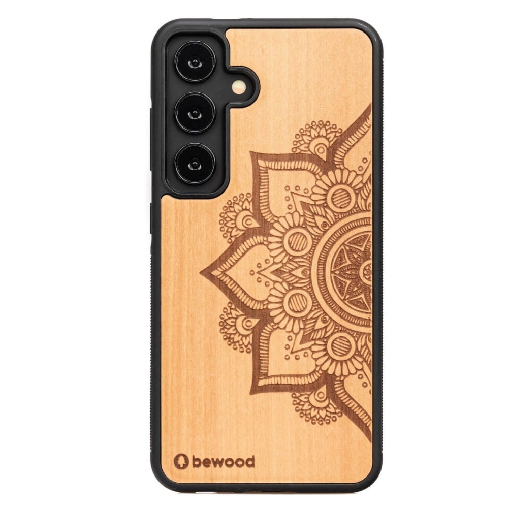 Drewniane etui do Galaxy S25 FE, Bewood Mandala Jabłoń