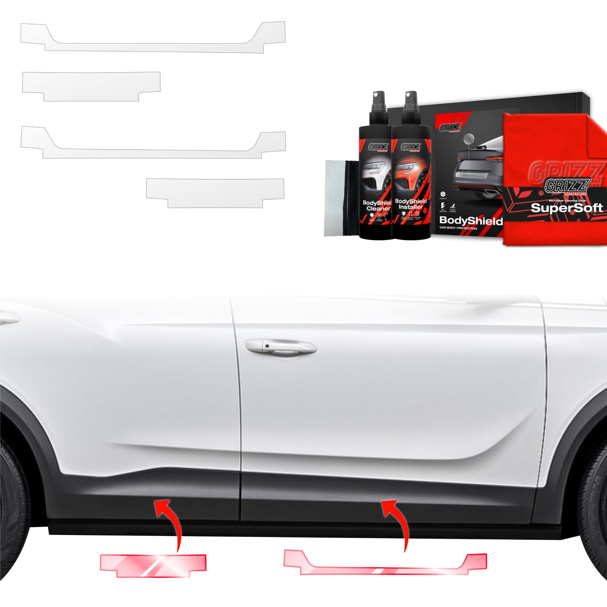 4w1 Folia ochronna Grizz Protector na progi do SsangYong Korando (2023-2026)
