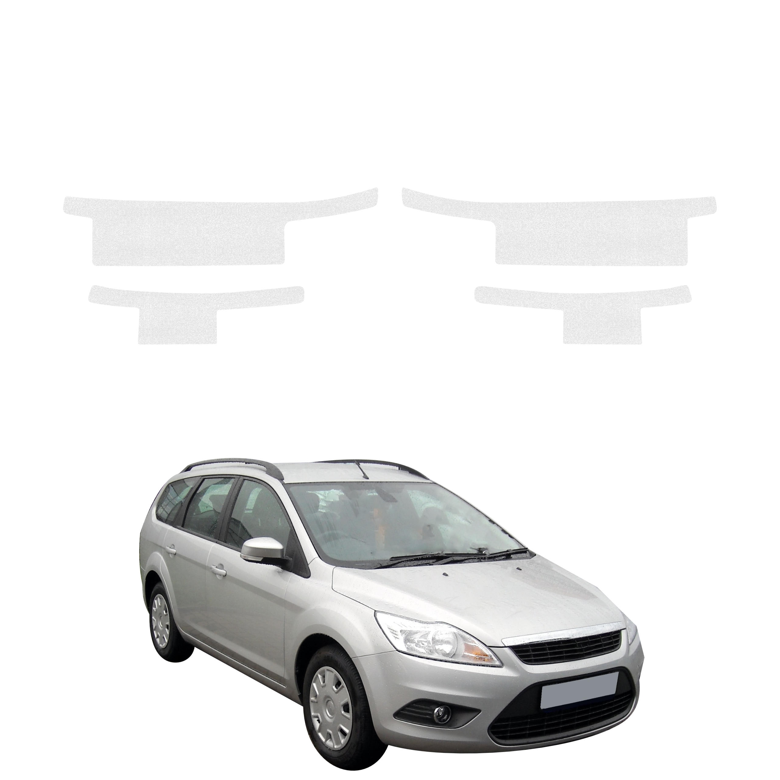 4w1 Bezbarwna powłoka techniczna Grizz Protector na progi Ford Focus Mk2 Kombi Facelifting (2007-2011)