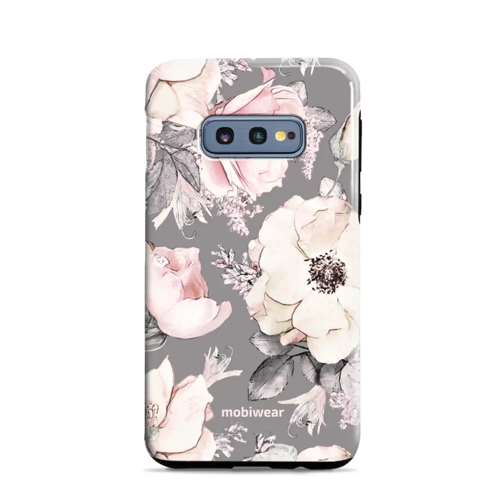 Etui ochronne do Galaxy S10e, Mobiwear Elite Pro, różowo-kwieciste