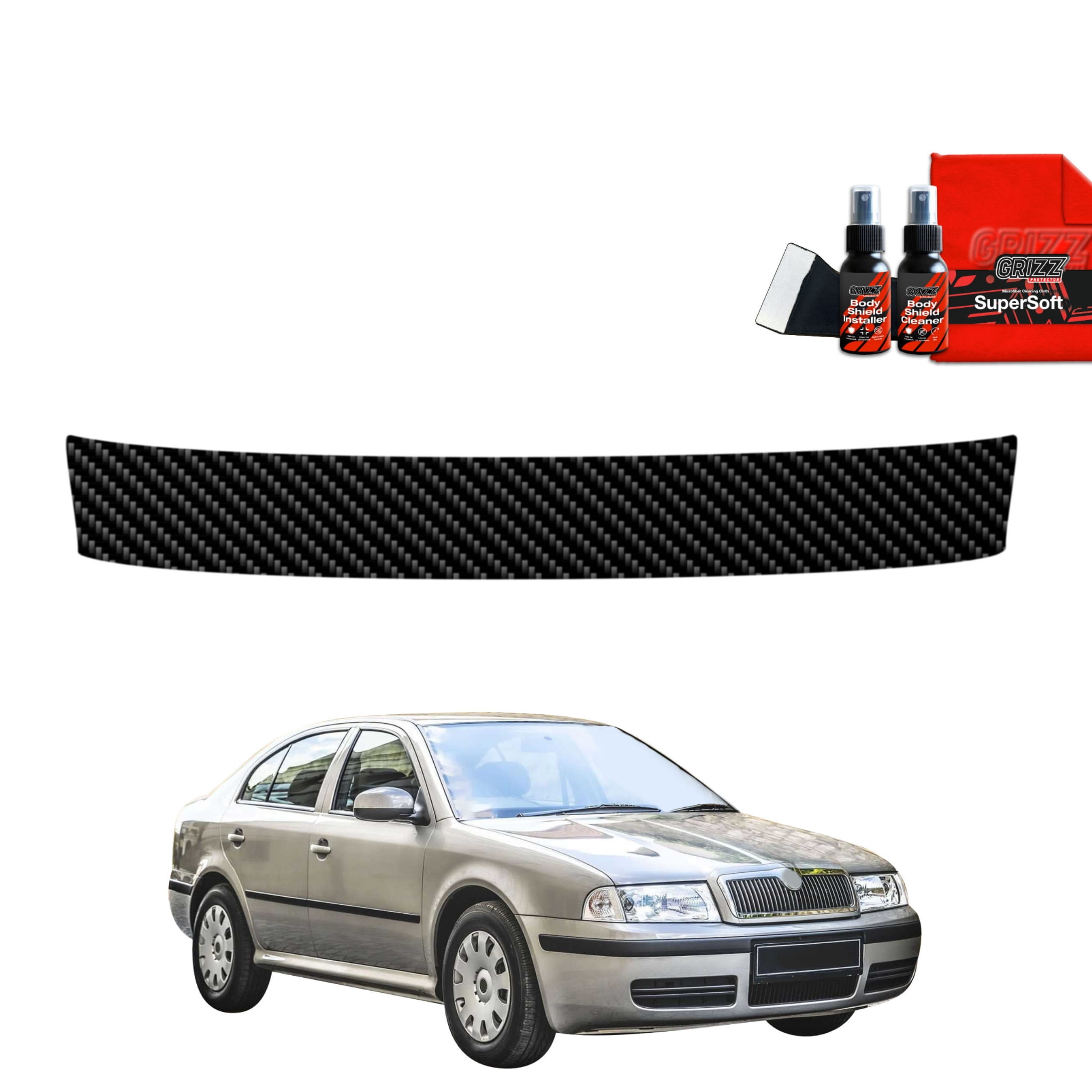 Folia karbonowa Grizz Protector na próg bagażnika do Skoda Octavia (1996-2010)