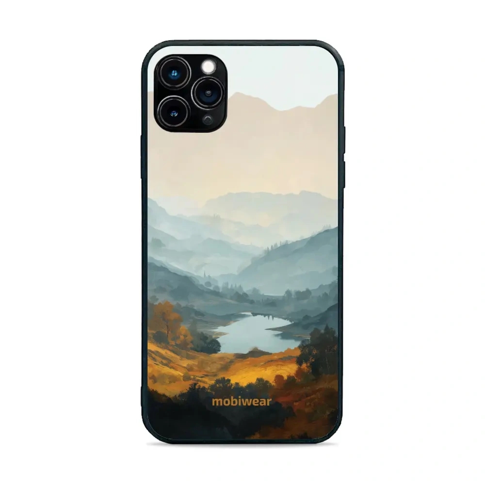 Etui ochronne do iPhone 11 Pro Max, Mobiwear Glossy Case, jezioro w dolinie