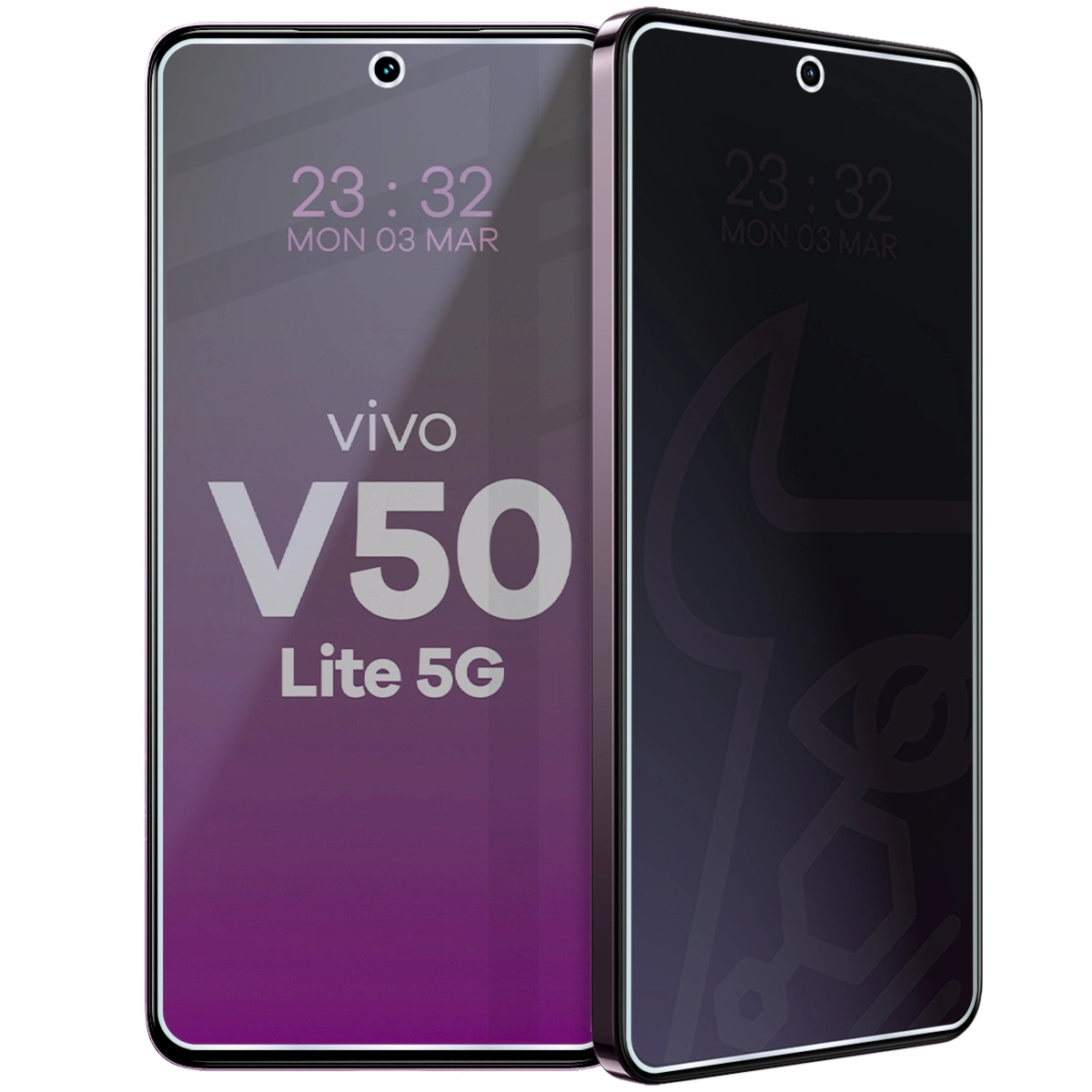 Prywatyzujące szkło hybrydowe Bizon Hybrid Shadow do Vivo V50 Lite 5G, matowe