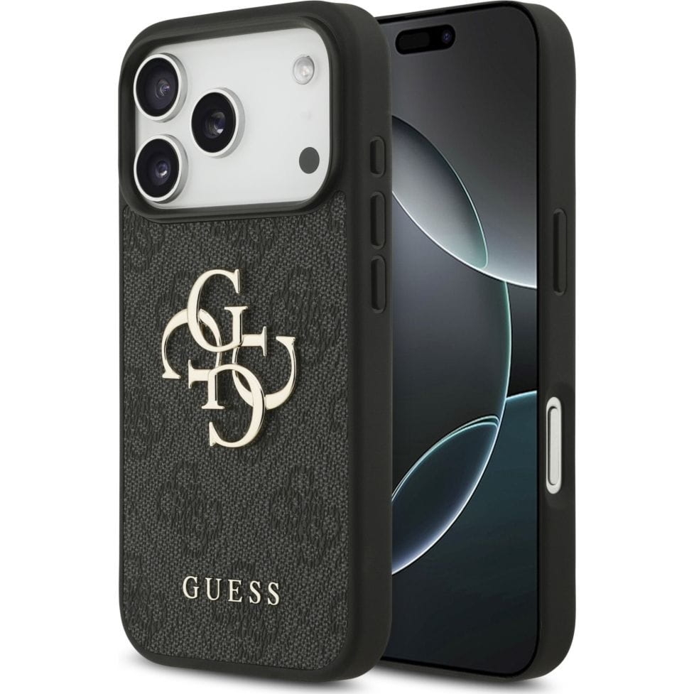 Etui Guess Hardcase 4G Big Metal Logo do iPhone 18 Pro / 17 Pro, czarne