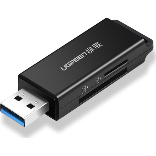 Image of Przenośny czytnik kart TF / SD / Micro SD - USB 3.0 Ugreen, czarny