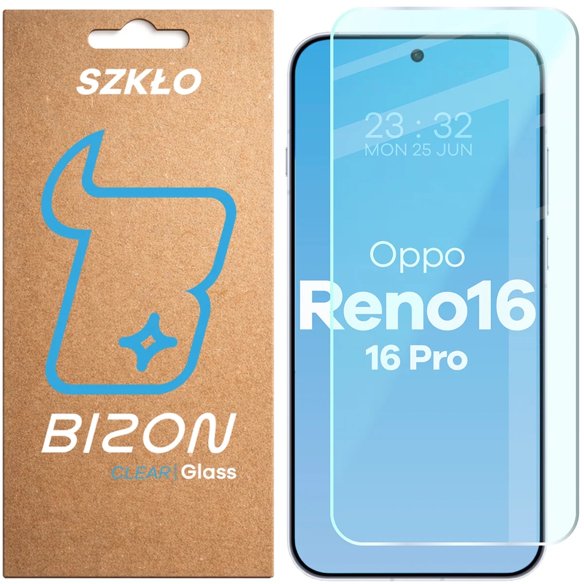 Szkło hartowane Bizon Glass Clear do Oppo Reno16 / Reno16 Pro 5G