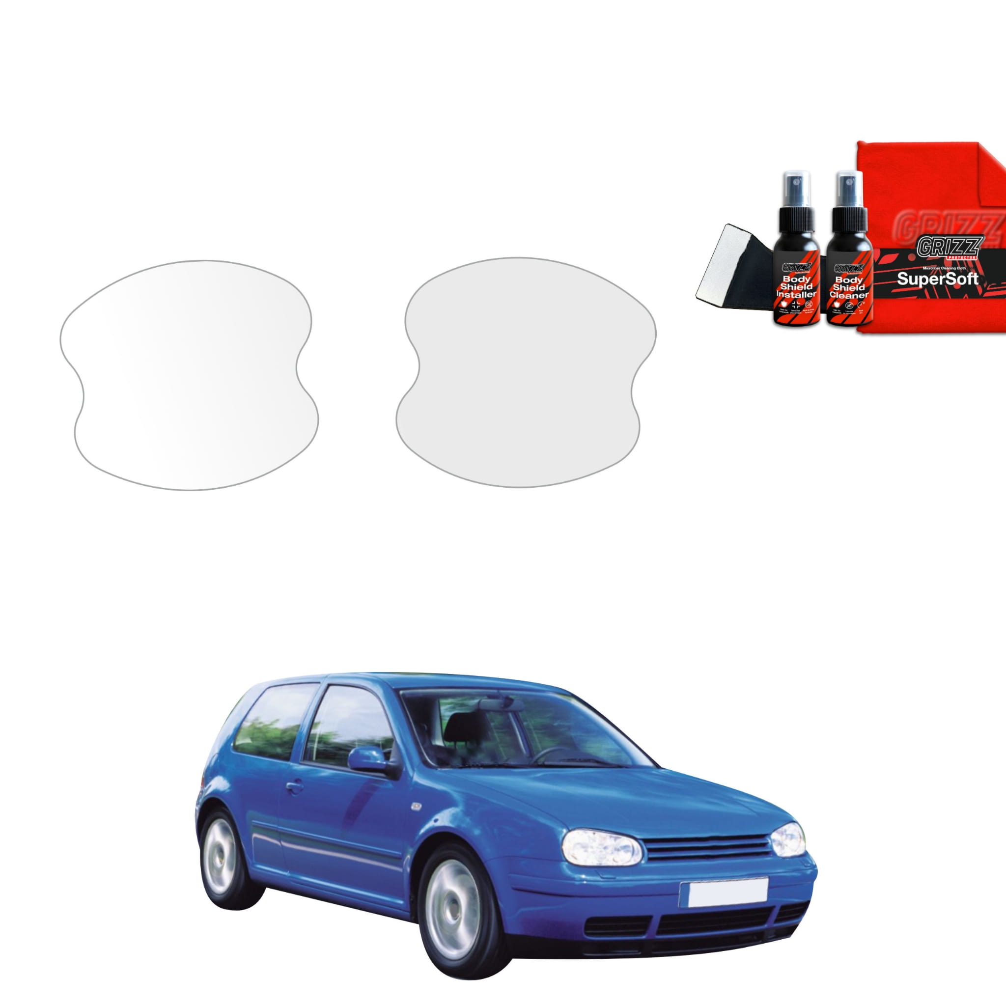 4w1 Folia ochronna pod klamki Grizz Protector do Volkswagen Golf 4 Hatchback 3D (1997-2003)