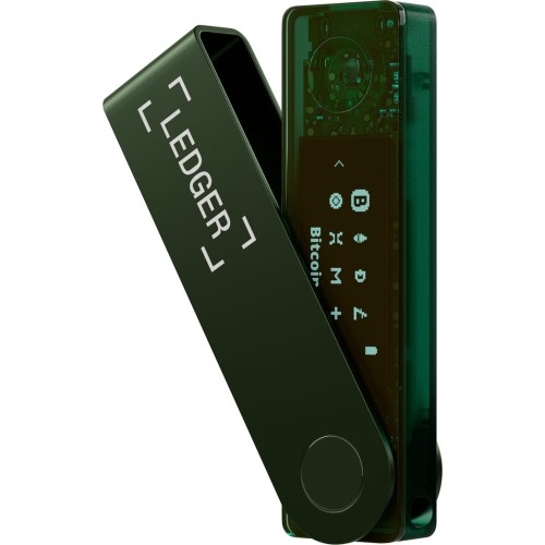 Image of Portfel sprzętowy do kryptowalut i NFT Ledger Nano X, ciemnozielony