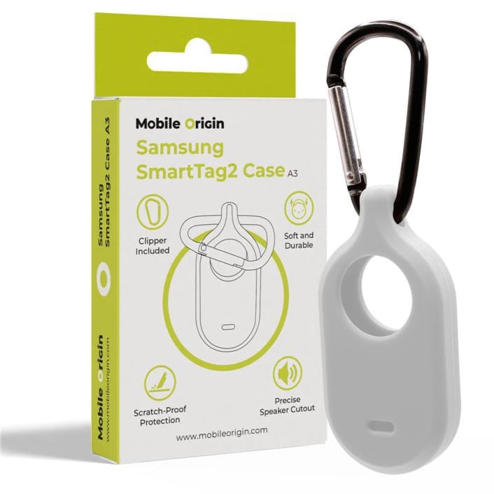 Etui / brelok Mobile Origin Case A3 do Samsung SmartTag2, białe