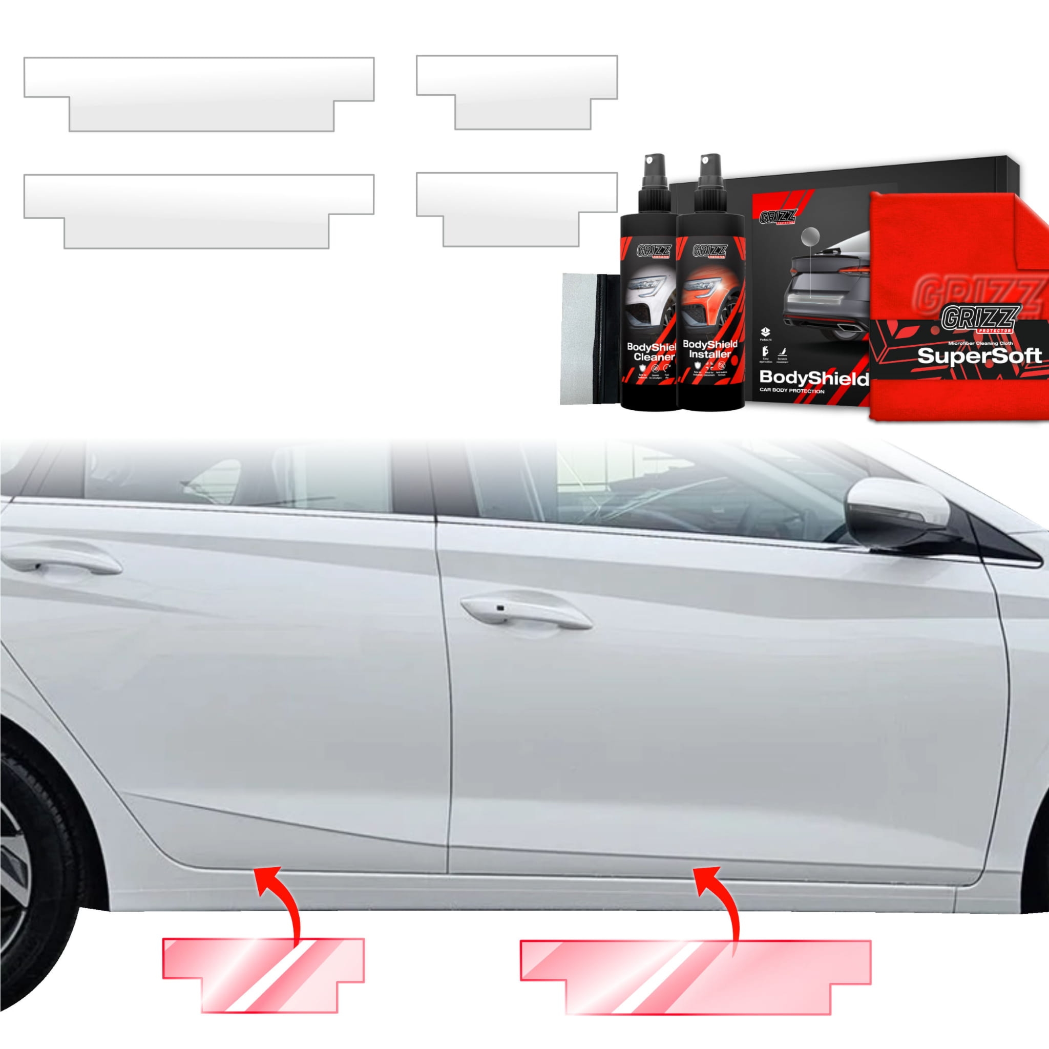 4w1 Folia ochronna Grizz Protector na progi do Hyundai i20 (2023-2026)