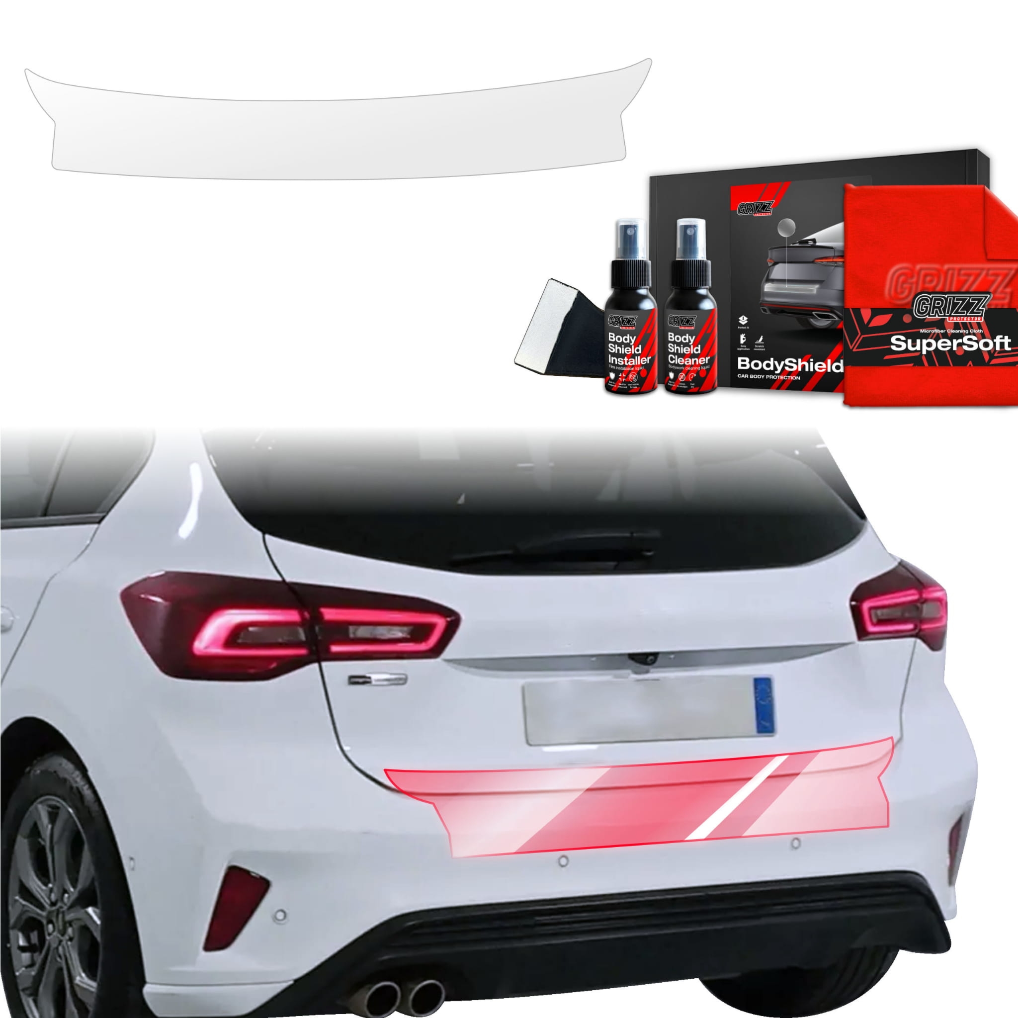 Folia ochronna na próg bagażnika Grizz Protector do Ford Focus ST-Line X Hatchback Facelift (2021-2025)