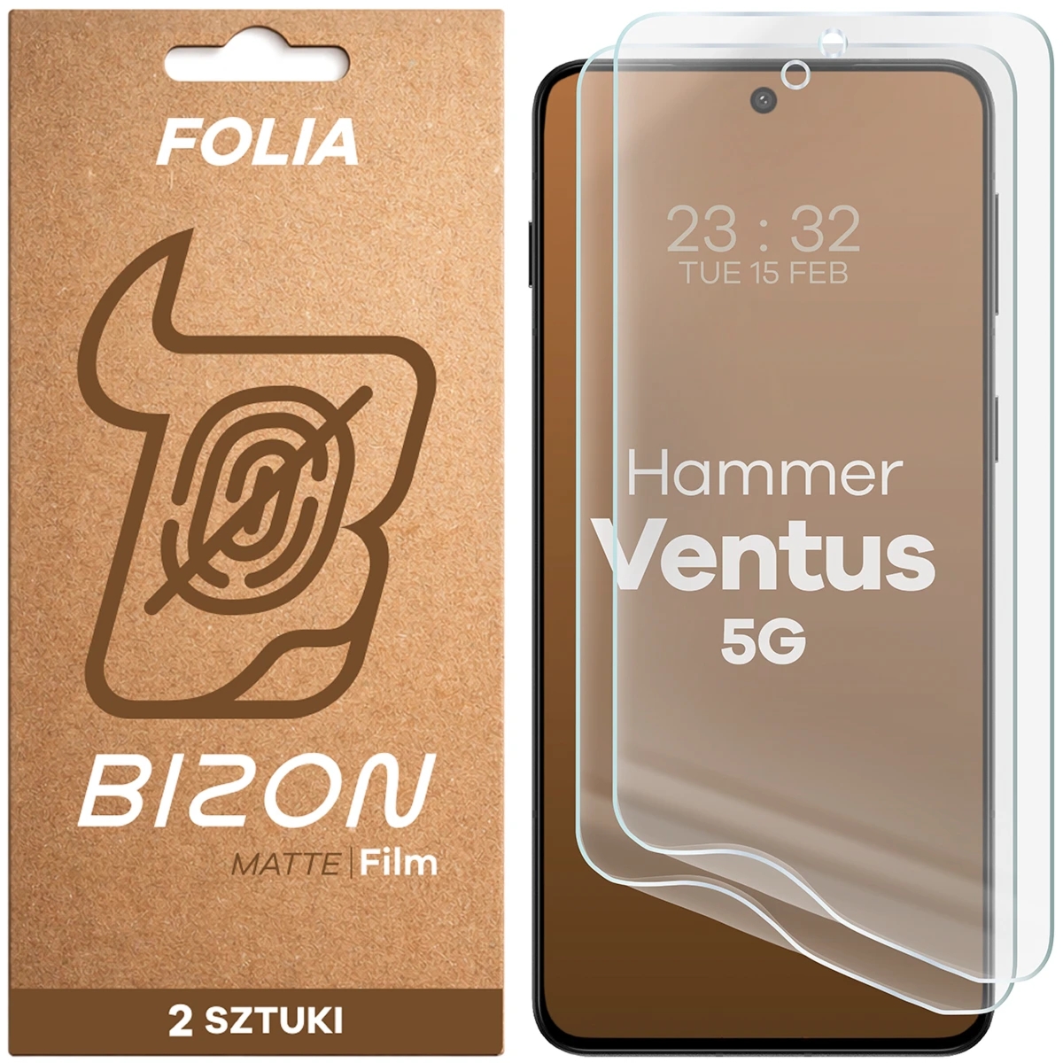 Folia matowa Bizon Film Matte Duo do Hammer Ventus 5G, 2 sztuki
