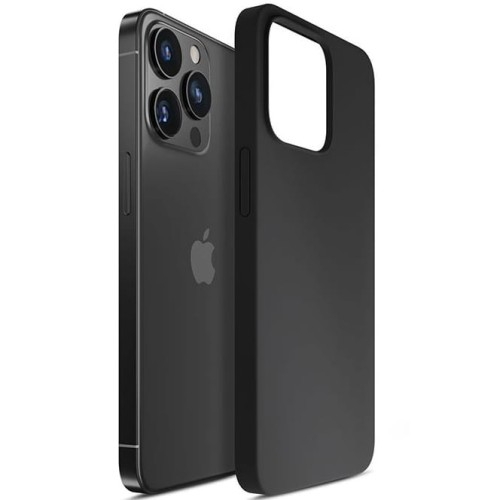 Image of Etui 3mk Silicone Case do iPhone 14 Pro, czarne