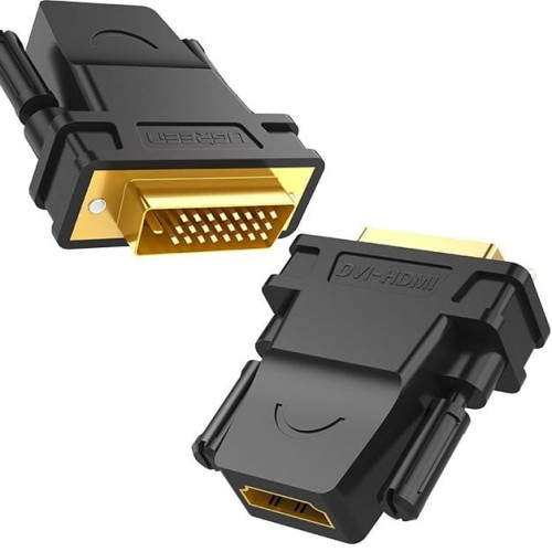Image of Przejściówka / adapter Ugreen ze złącza HDMI Typ A (żeński) na DVI 24+1 (męski) FHD 60Hz, czarny
