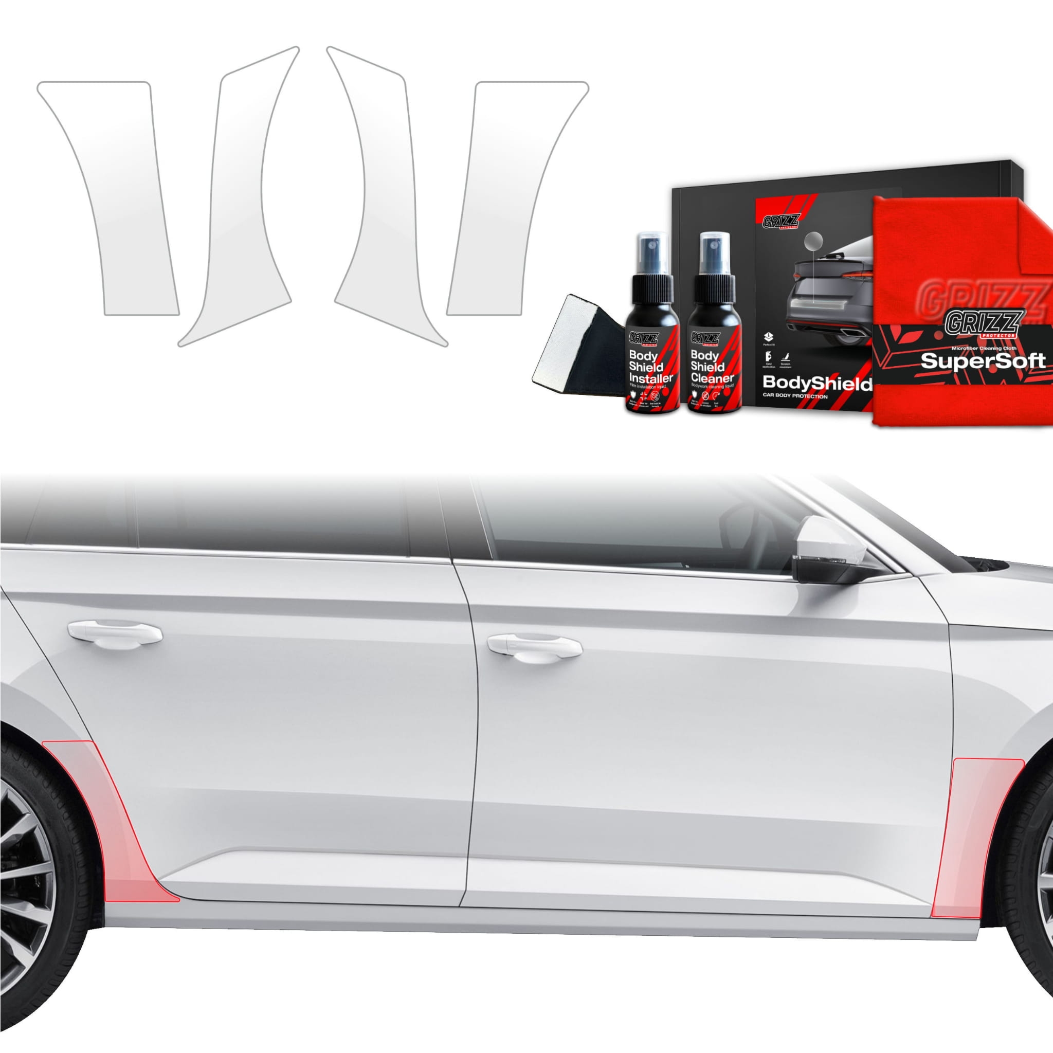 4w1 Folia ochronna na nadkola Grizz Protector do Skoda Superb 3 Combi (2015-2019)
