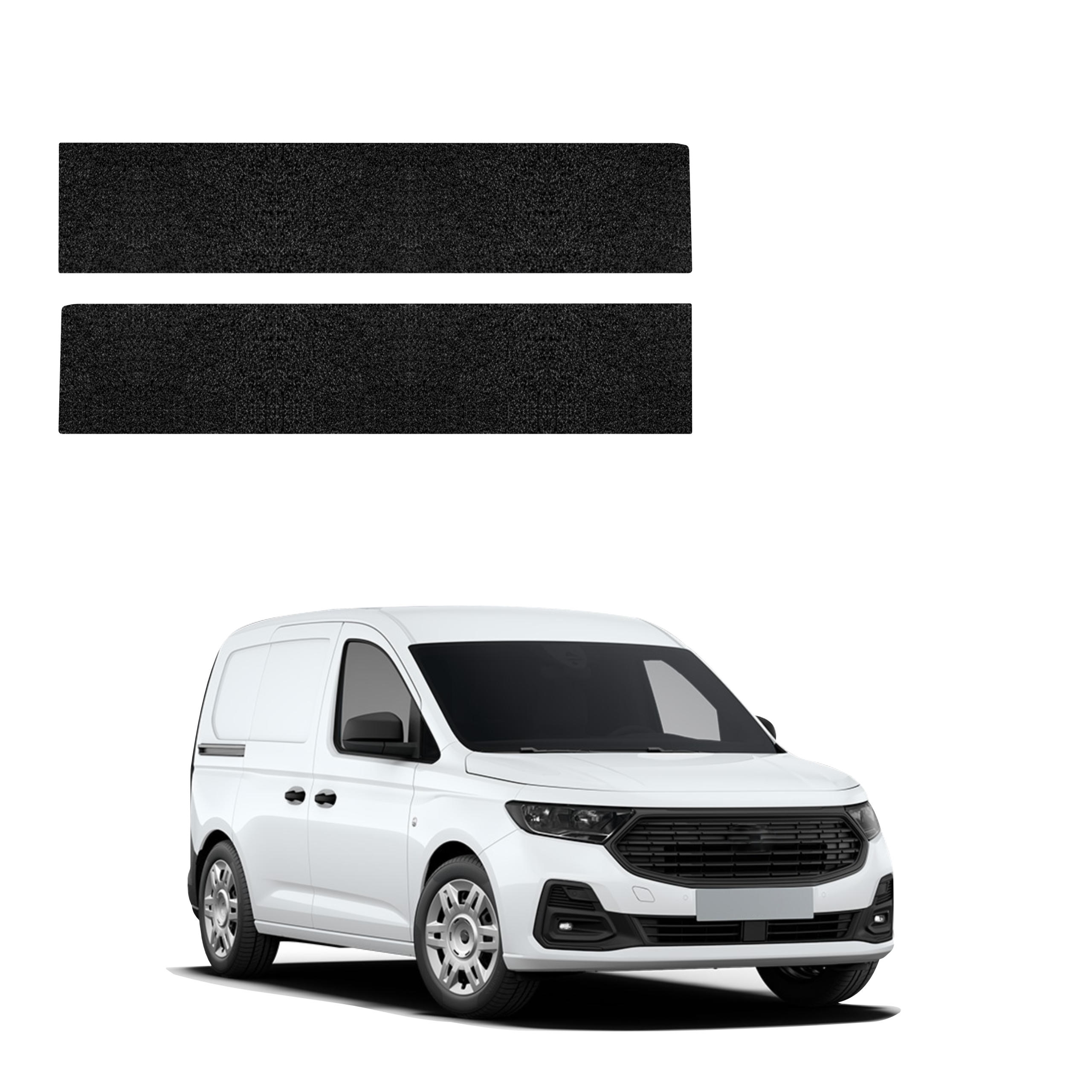 2w1 Czarna powłoka techniczna Grizz Protector na przednie progi bez wcięcia Ford Transit Connect (2022-2026)