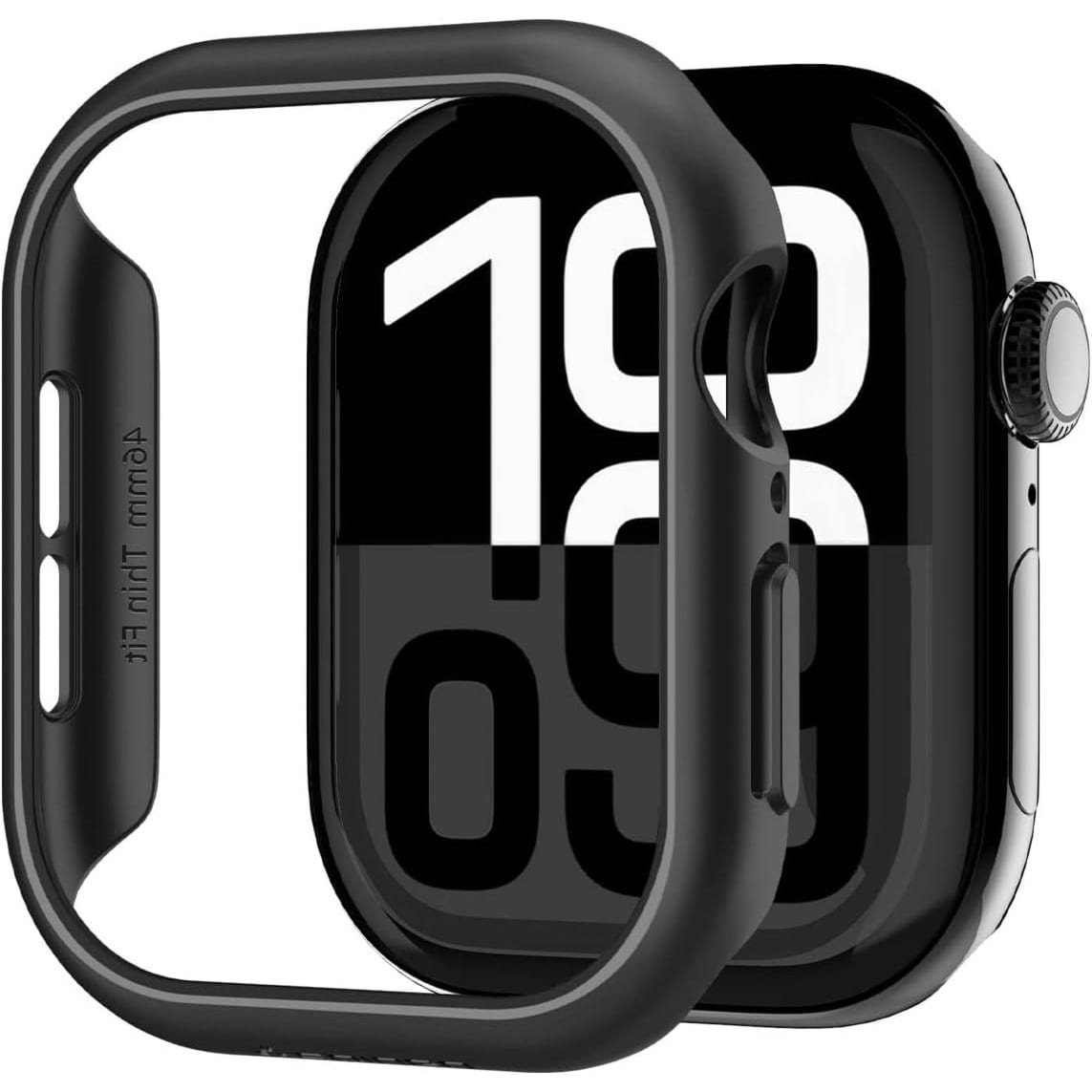 OUTLET: Etui Spigen Thin Fit do Apple Watch 11 / 10 (46 mm), czarne