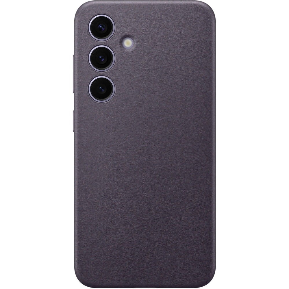 OUTLET: Etui Samsung Vegan Leather Cover do Galaxy S24, ciemnofioletowe