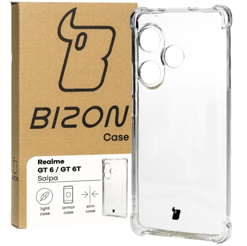 Image of Elastyczne etui Bizon Case Salpa do Realme GT 6 / GT 6T / GT Neo 6 / GT Neo 6 SE, przezroczyste