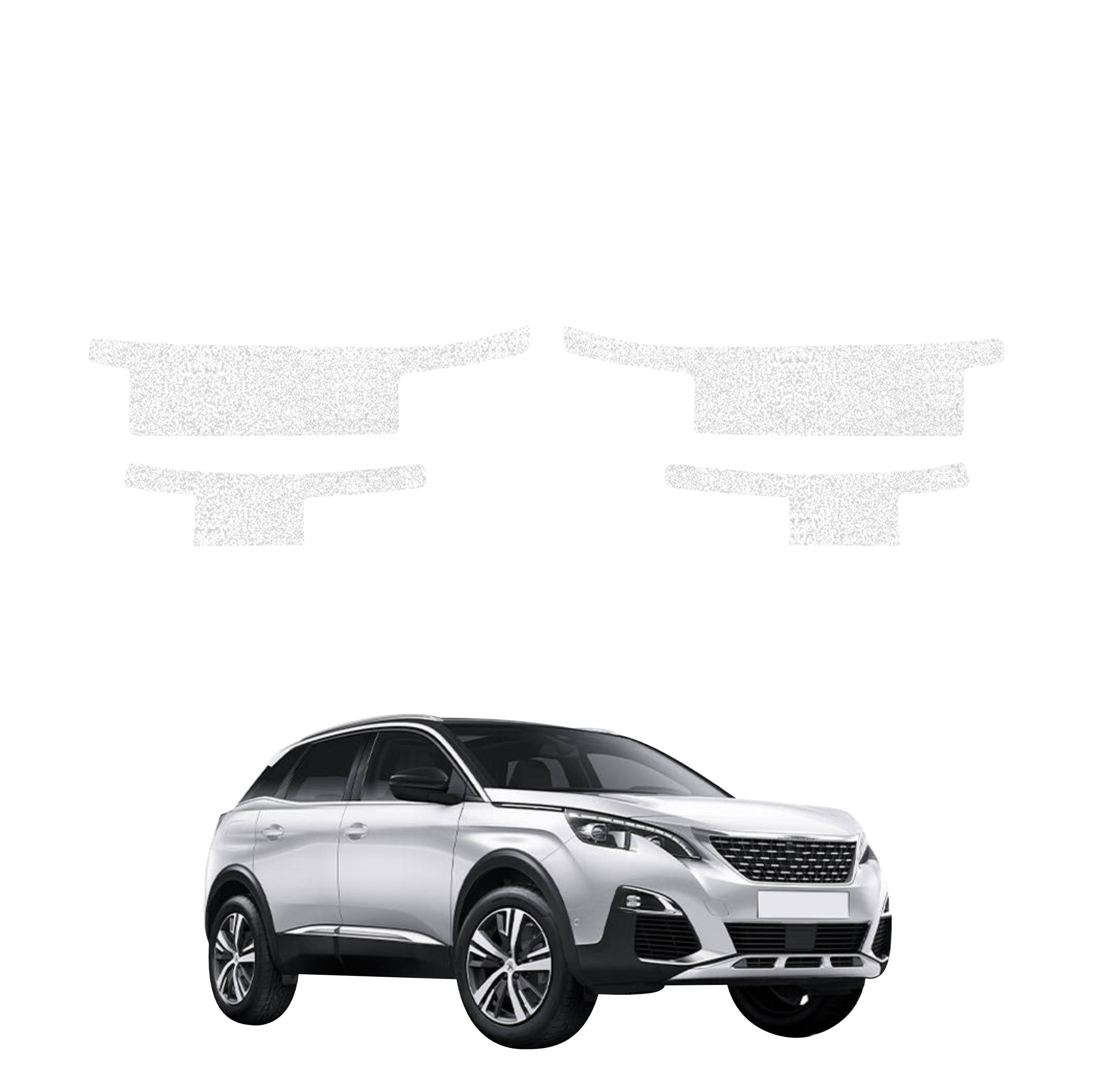 4w1 Biała powłoka techniczna Grizz Protector na progi Peugeot 3008 (2016-2024)