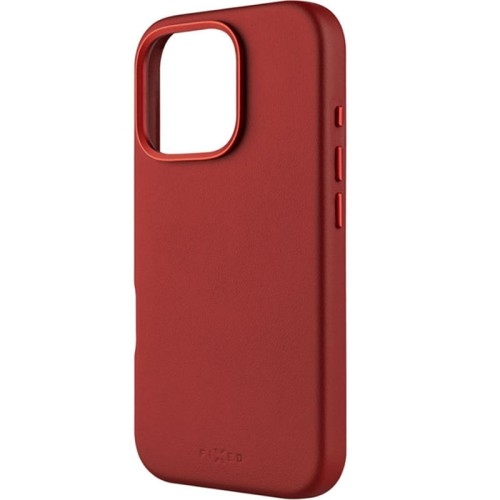 Image of Etui Fixed MagLeather do iPhone 16 Pro, czerwone