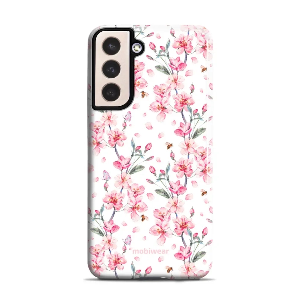 Etui ochronne do Galaxy S21 Plus, Mobiwear Elite Pro, japoński bukiet
