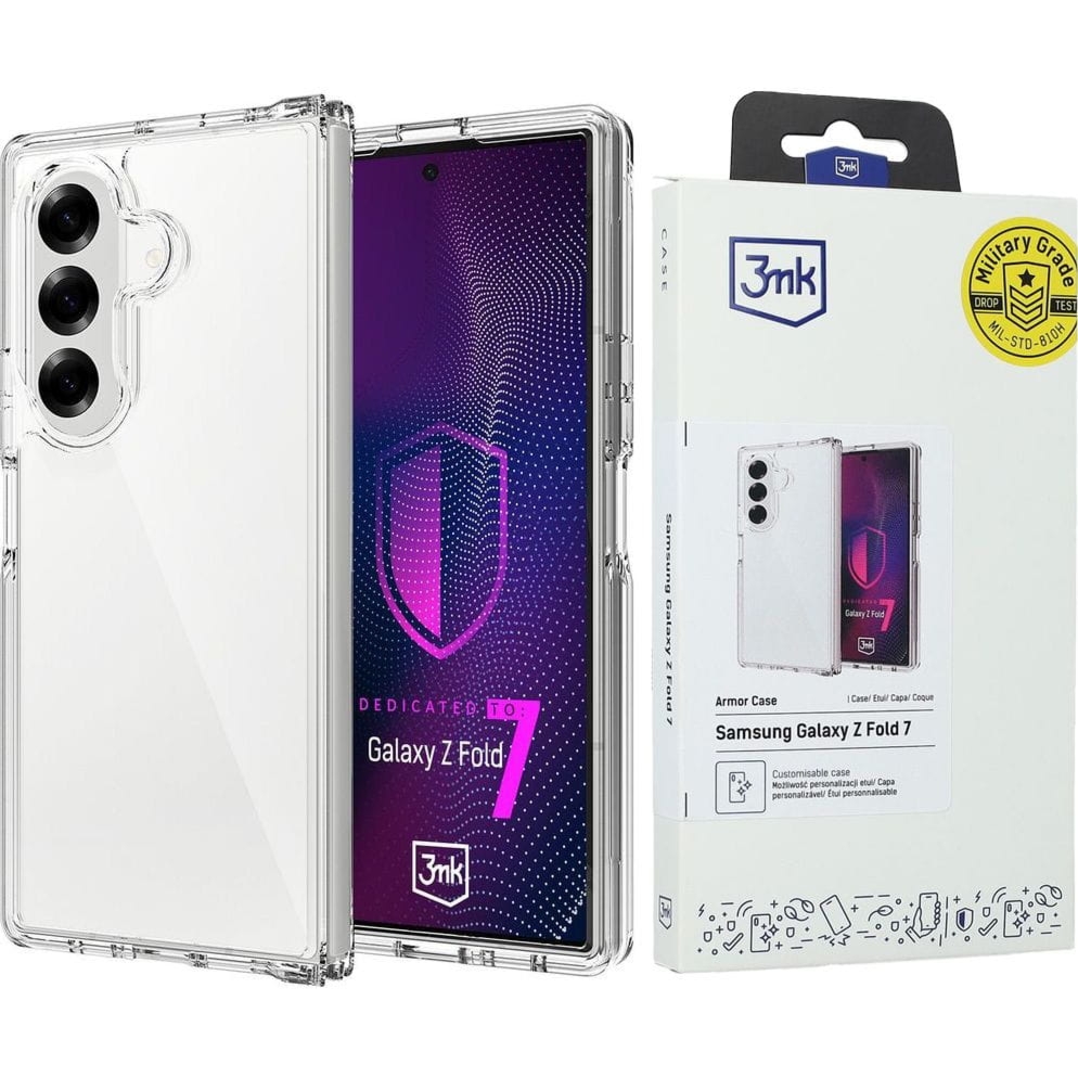 Etui 3mk Armor Case do Galaxy Z Fold7, przezroczyste
