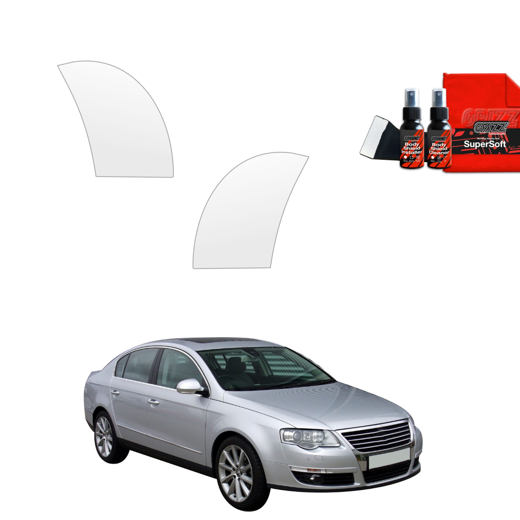 4w1 Folia ochronna na nadkola Grizz Protector do Volkswagen Passat B6 Sedan (2005-2010)