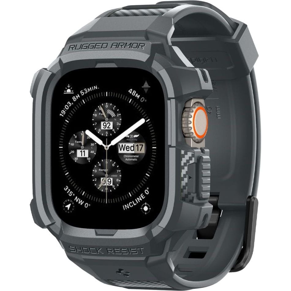Image of OUTLET: Etui z paskiem Spigen Rugged Armor Pro do Apple Watch Ultra 2/1 49 mm, szare