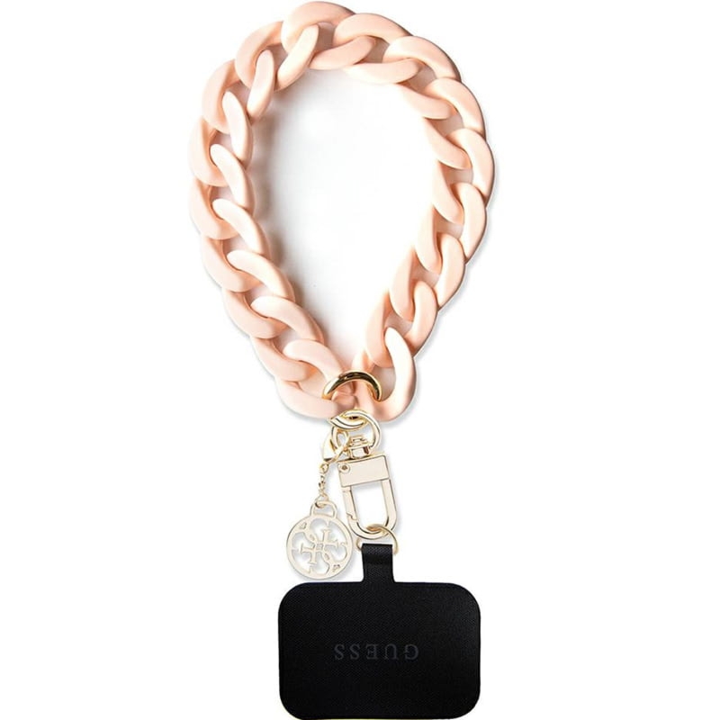 Smycz do telefonu Guess Universal Wirst Chain / pasek, różowa