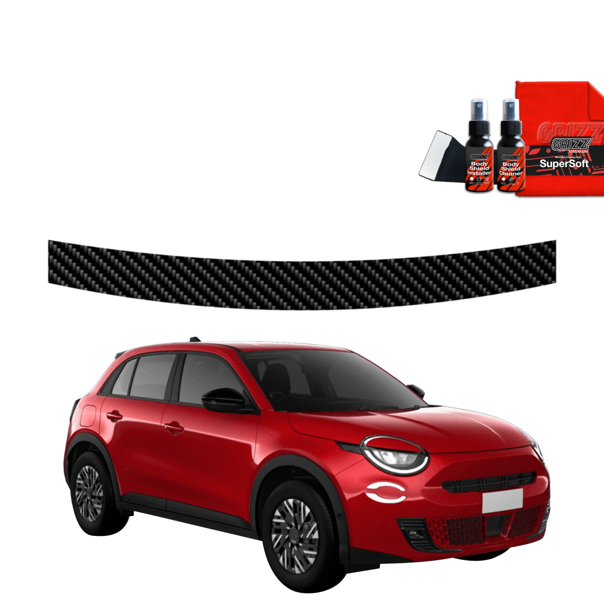 Folia karbonowa Grizz Protector na próg bagażnika do Fiat 600 (2023-2026)