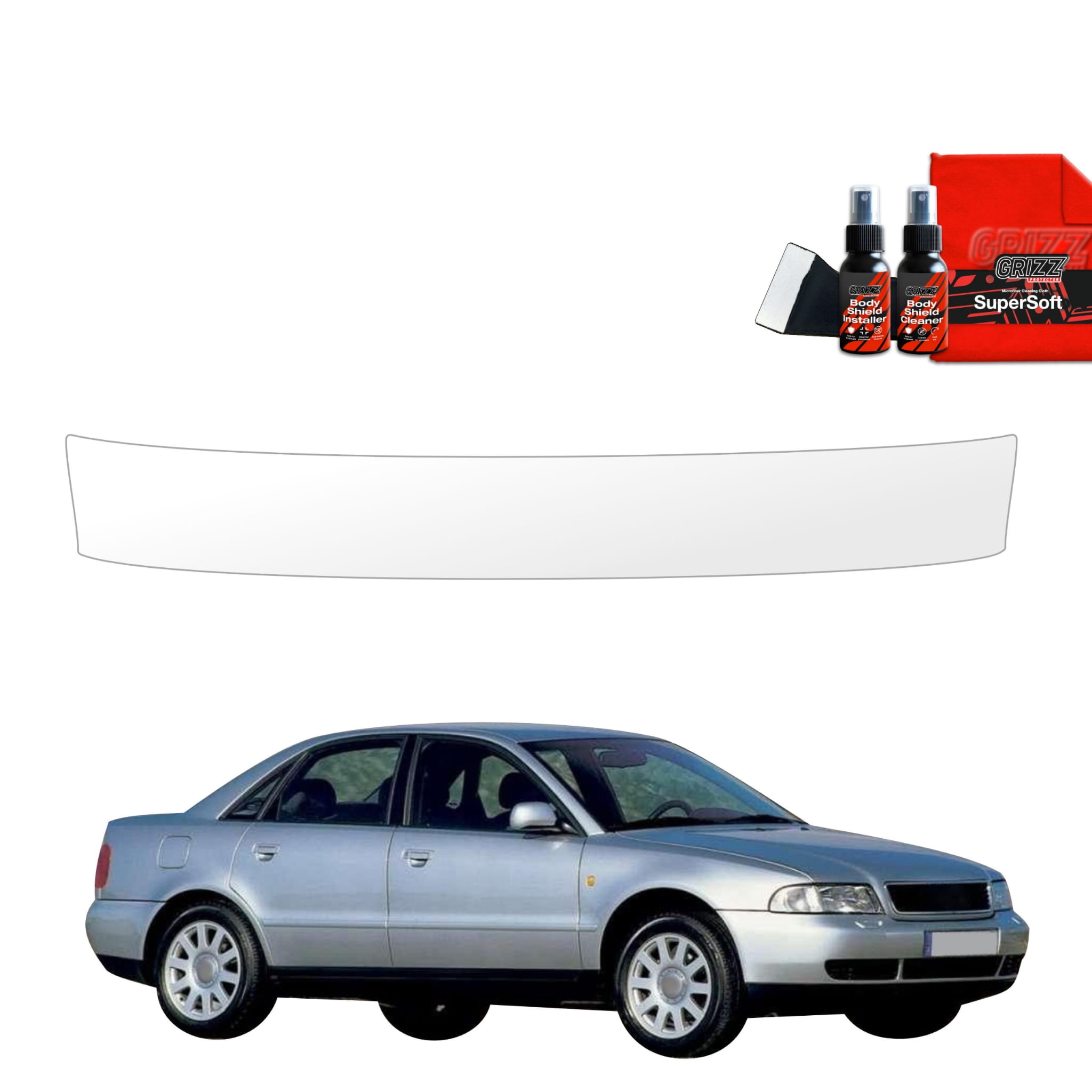Folia ochronna na próg bagażnika Grizz Protector do Audi A4 B5 Sedan (1994-2001)