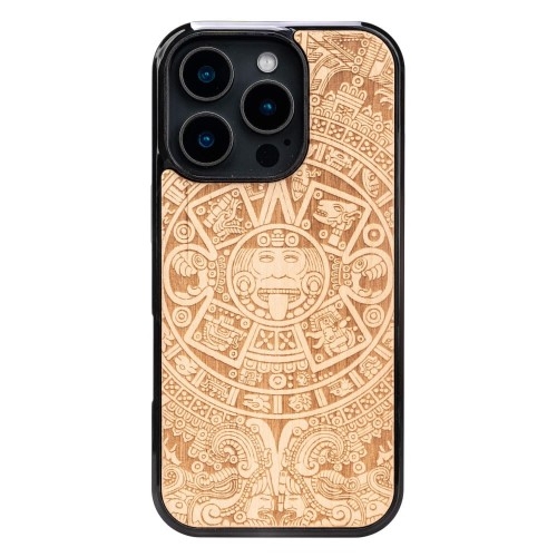 Image of Drewniane etui do iPhone 16 Pro, Bewood Kalendarz Aztecki Aniegre