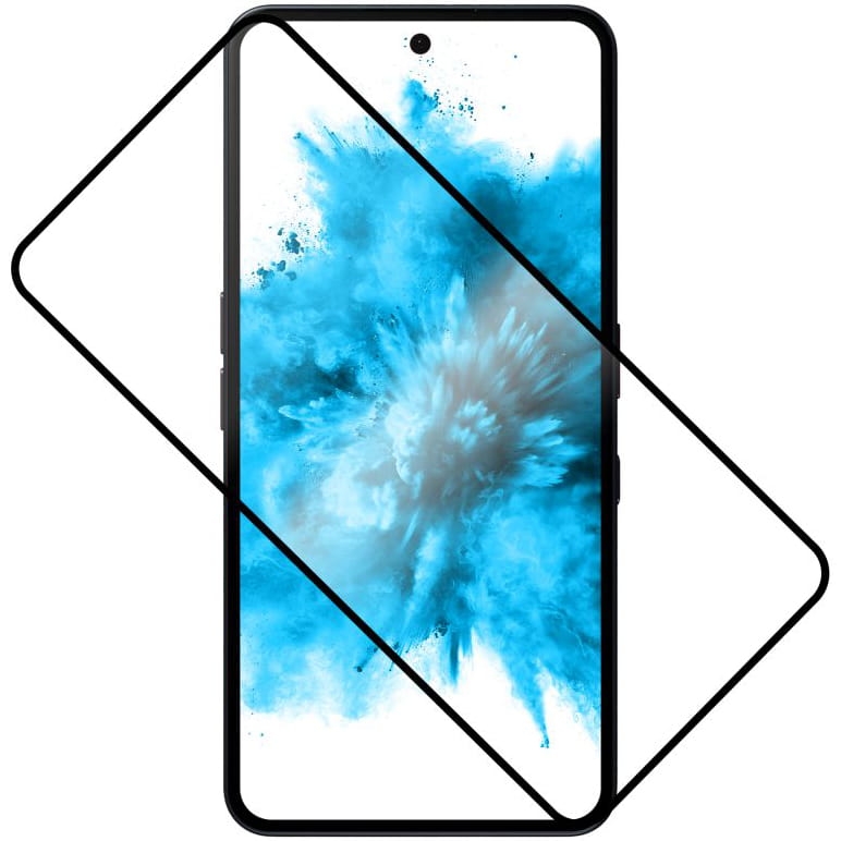 Image of Szkło hartowane Fixed Full Cover 2.5D Tempered Glass do Nothing Phone (3a) / (3a) Pro, czarna ramka