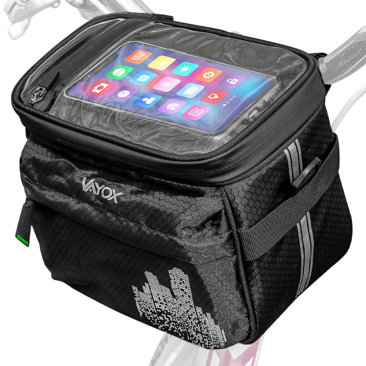 Sakwa rowerowa, torba termiczna na kierownicę Vayox VA0167 4.6L etui, czarna