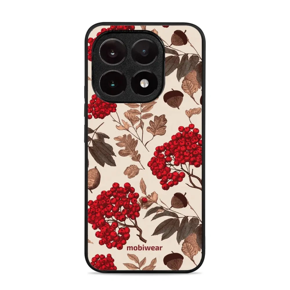 Etui ochronne do Xiaomi 15T, Mobiwear Glossy Case, jarzębina na ecru
