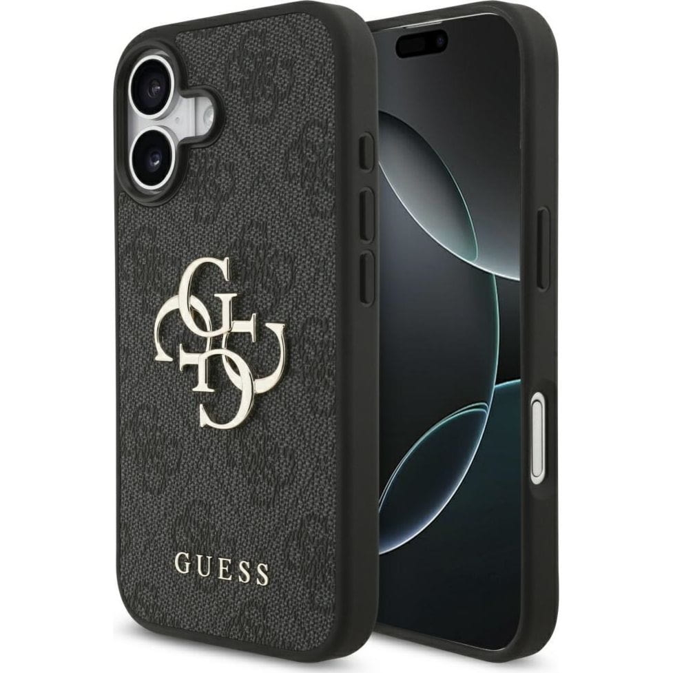 Etui Guess Hardcase 4G Big Metal Logo do iPhone 17, czarne