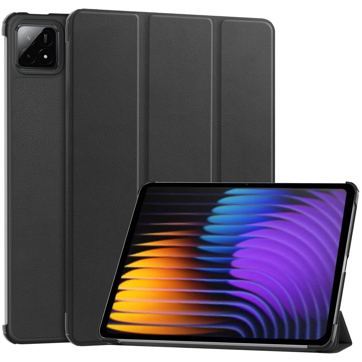 Image of Etui z klapką Bizon Case Tab Croc do Xiaomi Pad 7 / 7 Pro, czarne