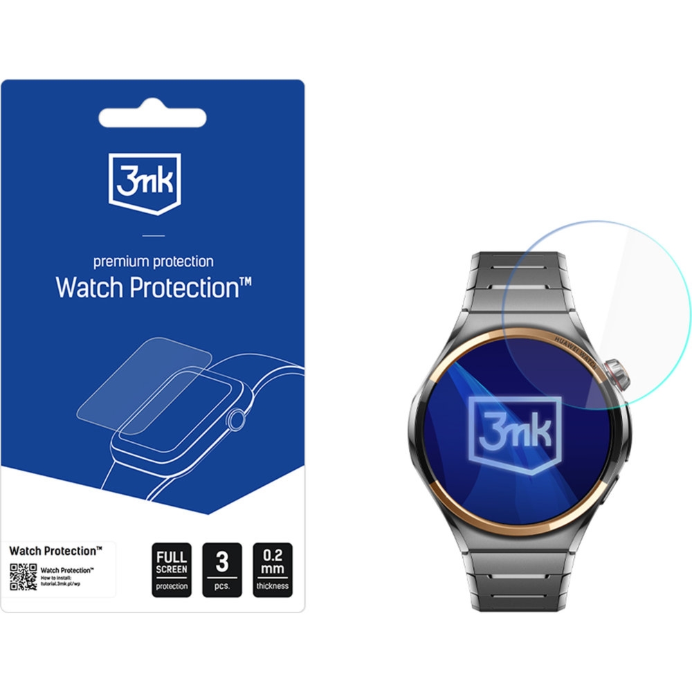 Folia ochronna 3mk Watch Protection ARC do Huawei Watch 6 46 mm, 3 sztuki