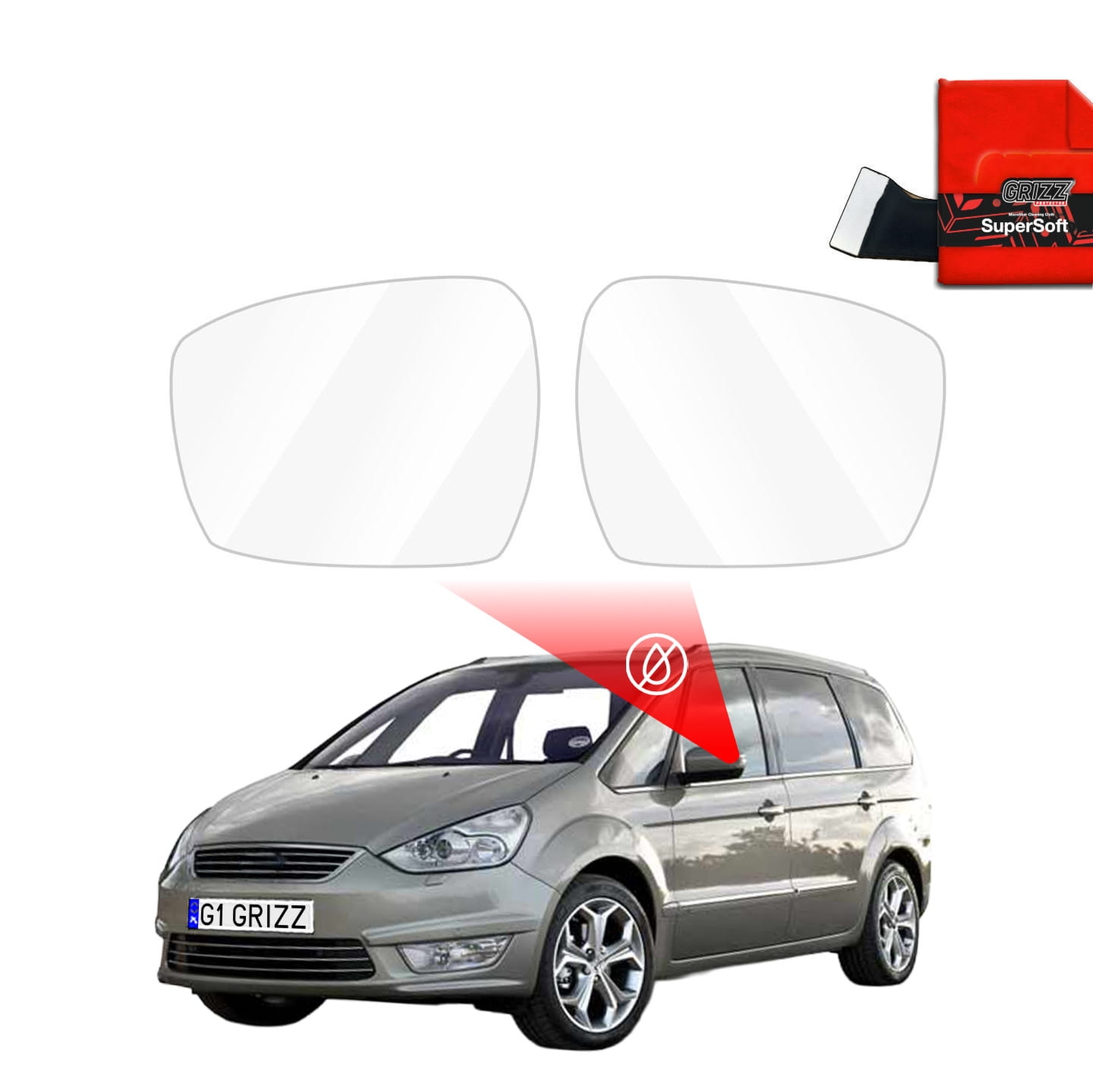 Folia przeciwdeszczowa Grizz Protector na lusterka do Ford Galaxy 2 (2006-2015)