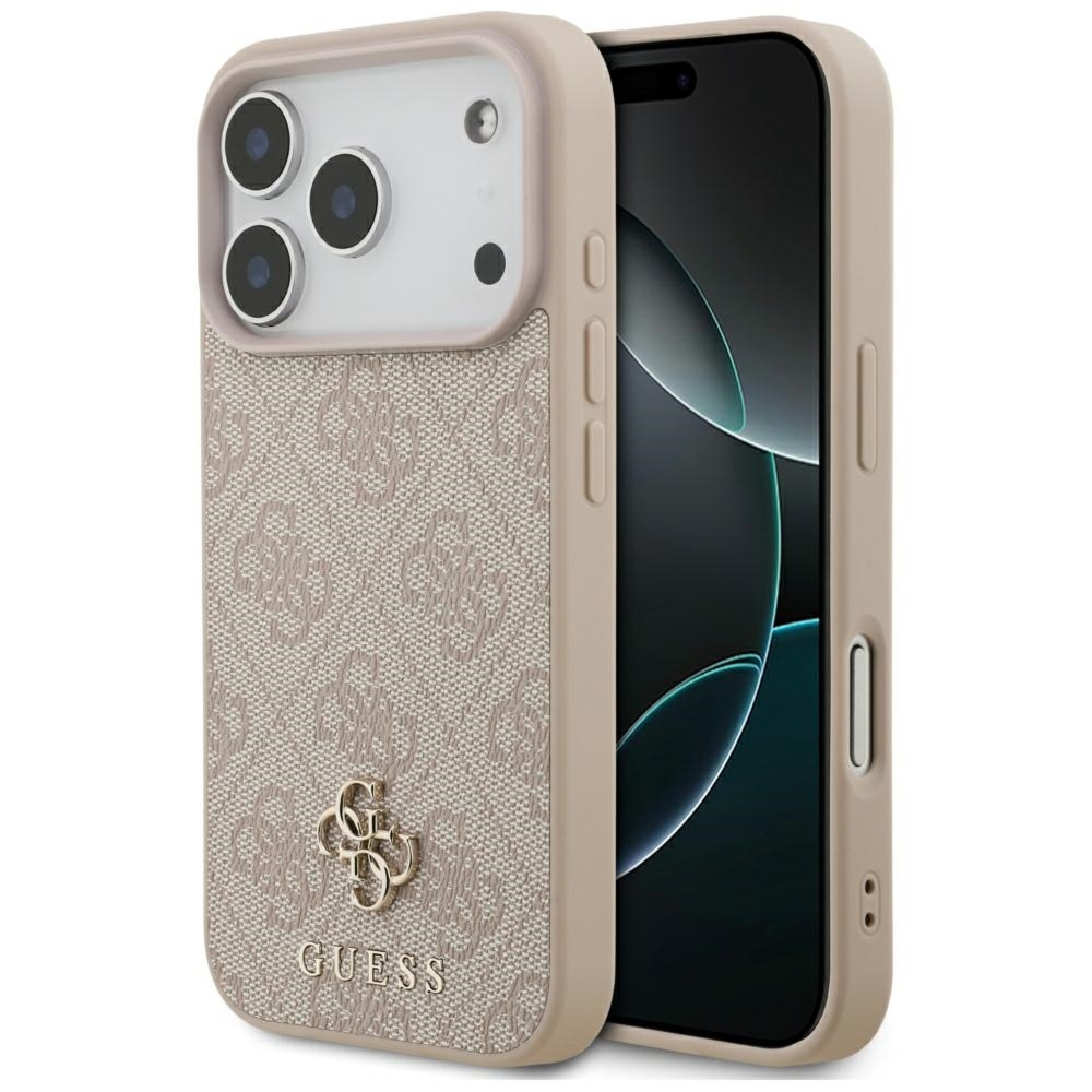 Etui Guess 4G Small Classic Logo do iPhone 18 Pro / 17 Pro do MagSafe, różowe