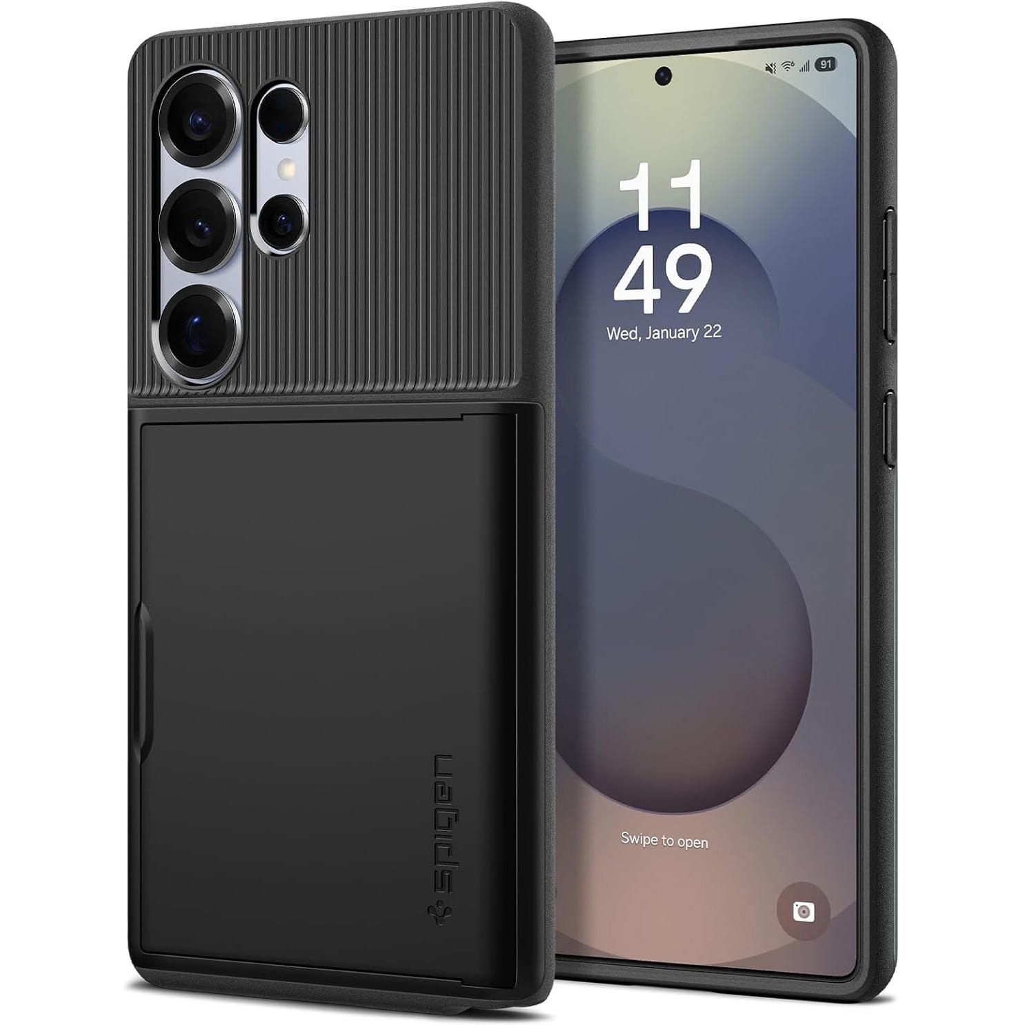 Image of Etui Spigen Slim Armor CS do Galaxy S25 Ultra, czarne